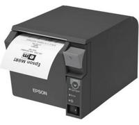 Epson TM-T70II, USB, RS232, noir Imprimante à reçu, thermique directe, 7 points/mm (180dpi), largeur du support (max) : 80mm, diamètre du rouleau (max) : 83mm, vitesse (max) : 250mm/sec, USB, RS232, E