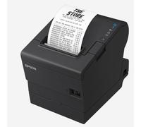 Epson TM-T88VII (112A0) : USB - Ethernet - Série - PS - UK - Noir - Thermique - Imprimante POS - 180 x 180 DPI - 500 mm/sec - 1.41 x 3.39 mm - Texte - Graphique - Code-barres - Code-barres 2D