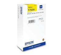 Epson T7554 - 39 ml - taille XL - jaune - original - cartouche d'encre - pour WorkForce Pro WF-8090, WF-8090 D3TWC, WF-8090DW, WF-8590, WF-8590DWF G