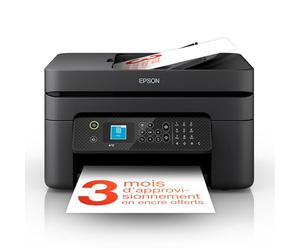 Epson Workforce WF-2930DWF | Imprimante 4-en-1 - Impression, Numérisation, Copie, Fax - WiFi, ADF, Recto-Verso, Mobile, 4 Mois ReadyPrint Flex - Compacte, Haute Vitesse, Encre Économique