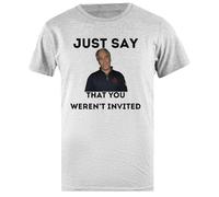 Epstein Dis Simplement Que Tu N'étais Pas Invité. T-Shirt Homme Basic Coton Gris Cotton Male T-Shirt Grey Men