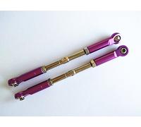 EPTNNASO Harden Steel Adjustable Turnbuckles with Aluminum Ends - 2pcs Set for H-P-I 1/8 Savage Flux X XL 4.6 5.9 HP Purple
