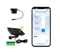 EPTTECH Smart TLC 2326-WF-S Tuya APP Panneau solaire efficace Batterie rechargeable Moniteur de niveau de liquide Wifi Capteur de niveau de réservoir d'eau et d'huile Étanche IP67 Alarme domestique