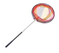 Épuisette à Cuillère Mini en Acier Inoxydable Télescopique 5 Sections | Filet Coloré, Prise Antidérapante et Souple, pour Pêche au Bord de L’étang Rivage