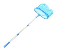 Épuisette à Cuillère Télescopique Bleu pour Piscine, 105cm Filet Fin | Alliage D’aluminium et Plastique, Manche Réglable, Capture Rapide des Débris, pour Bassin et Entretien de Fontaine