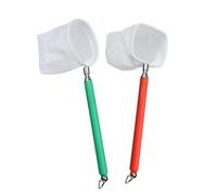 Épuisette de Pêche,2 Pièces Filet de Pêche en Acier Inoxydable,Poignée Antidérapante,Épuisette Télescopique