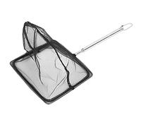 Épuisette de pêche extensible avec manche en acier inoxydable pour lacs de réservoir (5 sections en acier inoxydable grande taille 1,8 m)