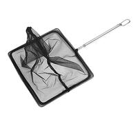 Épuisette de pêche extensible avec manche en acier inoxydable pour réservoirs d'eau (canne à pêche en acier inoxydable à cinq sections de 2,4 m)