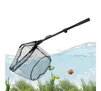 Épuisette de Pêche | Manche Télescopique Grande Épuisette | Outil de Capture Portable pour Enthousiastes de Homard Crabe Poisson-Chat Saumon Vairon Perche Crevette