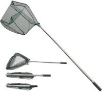 Épuisette de Pêche Pliable,190cm Long Manche Téléscopique,Acier Inoxydable 4 Section Poteau,Filet Nylon Triangulaire,Extensible de 31 à 74.8 Pouces,pour Carpe Truite Crevette Etang Bassin Poisson