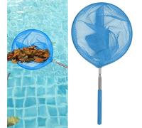 Épuisette De Piscine | 36-85cm Télescopique Filet De Pêche Acier Inoxydable, Petite Écumoire De Piscine, Attrape-Papillons Acier Inoxydable, Kit Nettoyage Piscine Maille Réglable, Nettoyage Piscine