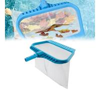 Épuisette de piscine avec maille ultra fine pour piscine, spa, fontaines et aquariums - Sac de 38 cm de profondeur - Perche télescopique réglable - Lightweig