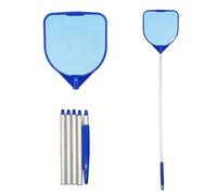 Épuisette de piscine - Collecteur de feuilles durable avec perche télescopique et filet en maille fine | Outil de nettoyage pour piscine, , spa, étang ou fontaine en extérieur pour enlever les