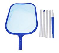 Épuisette de Piscine Domestique 1 Set en Alliage D’aluminium Bleu | Filet Nylon, Usage Piscine et Aquarium, Outil Portable, Nettoyage des Feuilles Mortes