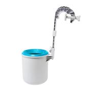 Épuisette de piscine - Écumoire murale | Épuisette de piscine | Récupérateur de débris durable | Nettoie l'écumoire de piscine au sol | Poignée à clip en maille fine pour piscine, piscine au sol