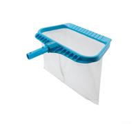 Épuisette de piscine en maille fine compatible avec poignées télescopiques réglables pour tâches d'entretien de bassin et de fontaine