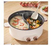 Epuisette Fondue Chinoise Double Interrupteur de Commande RevêTement AntiadhéSif,6.5L