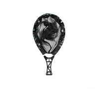 Épuisette pliable pour pêche à la mouche avec maille enduite de colle et poignée antidérapante en ABS, outil léger de capture et de libération de la truite pour utilisation en eau douce ou salée, noir