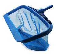 Épuisette pour Piscine,Filet Renforcé à Grande Capacité, Maillage Fin, Capture Feuilles, Insectes, Débris, Compatible avec Perche Standard, Bleu (Non Incluse) (430 * 170mm)
