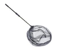 Épuisette Télescopique Noire Manche Réglable, Filet Fin ABS Aluminium | Poignée Ergonomique Antidérapante, Design Pliable Compact, pour Koi et Crevettes, Prise en Main Facile