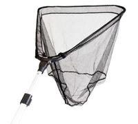 X2 Épuisette Télescopique Filet de Pêche 50x50cm - Idéal pour Pêche au Blanc, aux à la Carpe - Extensible jusqu'à 220cm - Pliable - Noir