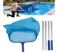 Épuisettes de Surface,190cm Epuisette de Piscine,Filet De Nettoyage De Piscine,Filet de Fond Piscine,Pool Skimmer Rake Net,Épuisette Profonde pour Nettoyage de Piscine,ÉCumoire Nettoyage