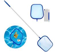Epuisettes pour Piscine, Filets de Surface pour Piscine with 5-Section Aluminum Pole for Cleaning Swimming Pool, Garden Pond