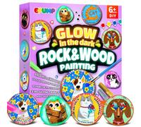 EPUMP Kit de Peinture Roces et Bois Phosphorescent pour Enfants