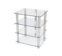 NorStone Meuble Hifi Epur 4 – 4 tablettes – Finition Argent Satiné