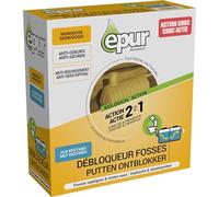 Epur - Débloqueur & Réactivateur fosses septiques, Toute fosse, Action choc, Action longue durée, Curative et Préventive, 500 g