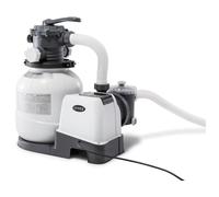 INTEX 26646 - Épurateur de sable Krystal Clear 7900 l/h, pour piscines démontables jusqu'à 37 800 l, 6 fonctions et système de verrouillage