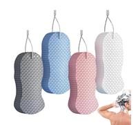 Épurateur Corporel Pour Le Bain - De Lavage De La Peau, Filet En Mousse À Un Seul Paquet Pour L'hygiène Personnelle, Outil D'épluchage Circulaire Avec Cordon En Coton, Matériel D'hygiène, Paque
