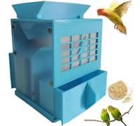 Épurateur De Balles Céréalières pour Nourriture d'oiseaux | Séparation Des Paillettes, Séparation Rapide, Simple Et Facile À Utiliser, Machine De Criblage Des Grains(Blue)