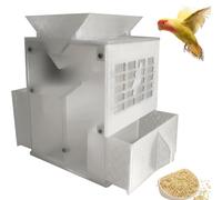 Épurateur De Balles Céréalières pour Nourriture d'oiseaux | Séparation Des Paillettes, Séparation Rapide, Simple Et Facile À Utiliser, Machine De Criblage Des Grains(White)