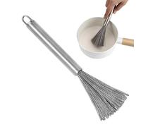 Épurateur De Casseroles En Acier Inoxydable - Brosse De Nettoyage De Poêle Robuste Avec Poignée, Outil De Récurage Résistant À La Rouille | Marmites En Fonte, Poêles, Plaques De Cuisson, Gril, Nettoya