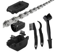 Épurateur De Chaîne De Cyclisme - Brosse De 19 Cm, Kit Complet De 3 Pièces, Dispositif D'entretien Professionnel | Plaques D'engrenage De Vélo De Route De Montagne, Atelier À Domicile, Garage, Utilisa