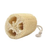 Épurateur de corps en luffa égyptien, éponge de douche exfoliante naturelle pour femmes et hommes, gommage de bain en fibre épaisse(1PC)