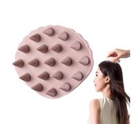 Épurateur de cuir chevelu, masseur de cuir chevelu, shampooing nettoyant en silicone, brosse à cheveux de douche en forme de coquille, gommage pratique pour le cuir chevelu pour la croissance