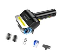 Épurateur de grille de brosse de barbecue électrique avec tête de brosse roulante pour un entretien régulier du gril après la cuisson à la maison Épurateur de grille de barbecue électrique alimenté un