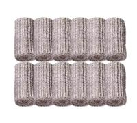 Épurateur de laine d'acier - Paquet de 12 laine d'acier fine | Éponges de nettoyage en laine d'acier | Récureur Pour Cuisine | Épurateur polyvalent en laine d'acier pour nettoyer les grilles de casser