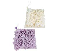 Épurateur de luffa avec poche de savon, mousse riche, Texture de serviette douce, tissu exfoliant doux pour le corps, éponge de luffa