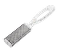 Épurateur de Pieds Manuel Double Face, Acier Inoxydable Ps, Blanc | Pratique Pédicure à Domicile, Simple à Utiliser, Confortable en Main, pour Femmes et Hommes