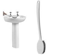 Épurateur pour Toilettes, Brosse de Nettoyage de Salle de Bain - Brosse de Nettoyage Pliable avec Long Manche | Système de de Douche sans impasse pour Mur carrelé, éviers, Baignoire, lavabo
