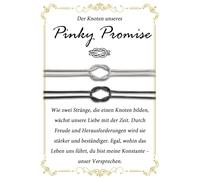 EPVID Cadeaux pour partenaire, cadeau de Saint-Valentin pour elle, cadeau d'anniversaire pour lui, ensemble de bracelets pour 2, cadeau Pinky Promise pour la Saint-Valentin, un anniversaire de mariage
