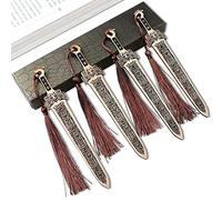 Epxee Marque-page, 4 pièces Bookmark Beau signet personnalisé Cadeau pour étudiants, enseignants, lecteurs - Épée en bois