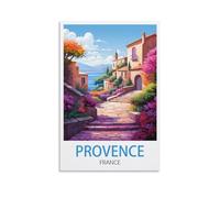 EPXZNM Plaque Metal Vintage Provence Frances Signe Vintage Plaque Rétro Attention Décorative Métallique Panneau pour Café Bar Chambre 20x30cm