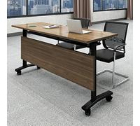 EPYBJYWQ Tables Pliables de salles de conférence, Table de réunion roulante de Formation Mobile Flip Top avec roulettes, L47 * W16 * H30in