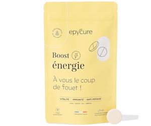 EPYCURE - Boost Énergie - Combat Fatigue & Baisse d'Énergie, Renforce Immunité, Tonus & Vitalité - 98% Naturel - Vitamine C, Zinc, Maca, Sélénium - 1 Mois - Vegan - Fabriqué en France