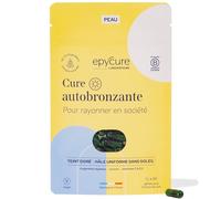 EPYCURE - Cure Autobronzante - Teint Hâlé et Bronzé Naturel sans Soleil - 98% Naturel - Pigments Végétaux, Urucum, Vitamines & Minéraux - 1 Mois - Tous Types de Peaux - Vegan - Fabriqué en France