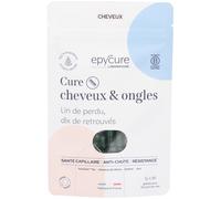 Epycure - Cure cheveux et ongles - Réduit la chute passagère - 30 g